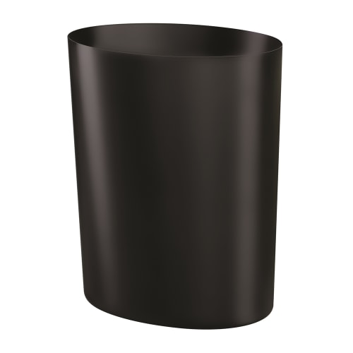 13 Quart Oval Wastebasket Liner, Black